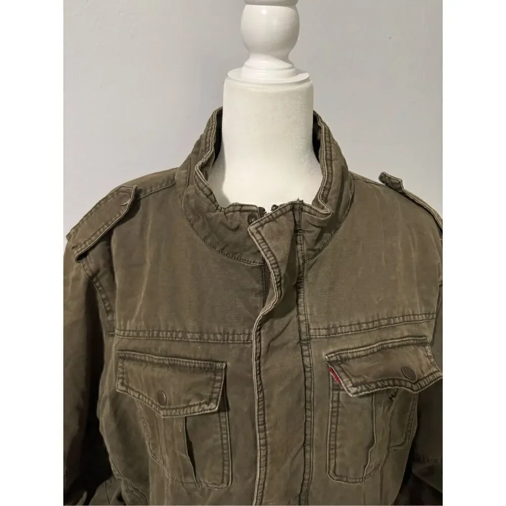 Levi’s Green washed military jacket XL